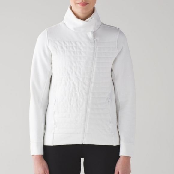 lululemon athletica Jackets & Blazers - Lululemon Fleece Be True Jacket White Size 6